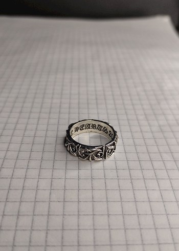 Chrome Hearts Yüzük Gümüş Renk - Görsel 3