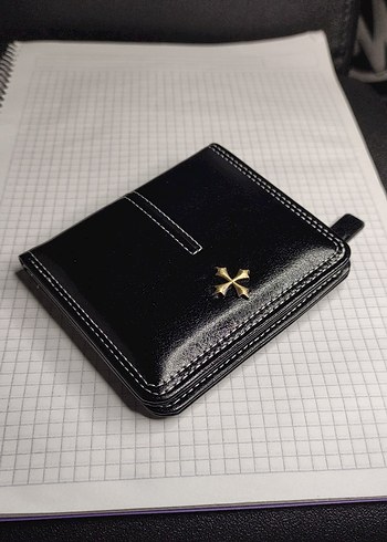 Chrome Hearts Deri Cüzdan Çanta Siyah