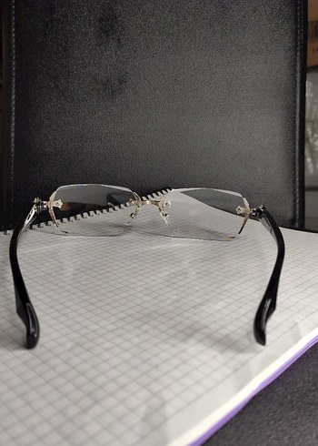 Chrome Hearts Gözlük Şeffaf Gümüş Siyah - Görsel 5