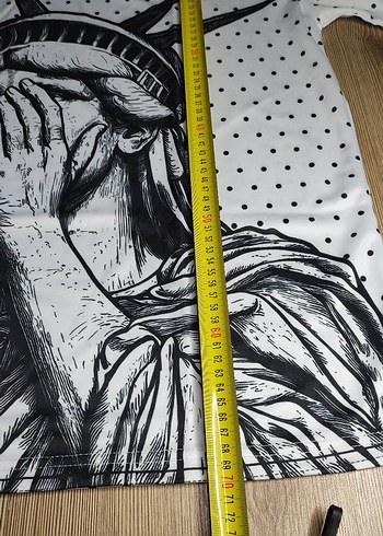 Vintage Özgürlük Heykeli Forma T-shirt - Görsel 5