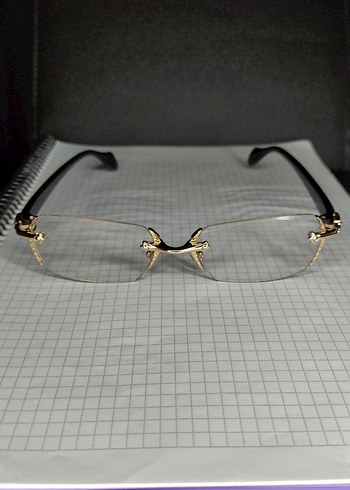 Chrome Hearts Gözlük Elmas Kesim Altın - Görsel 2