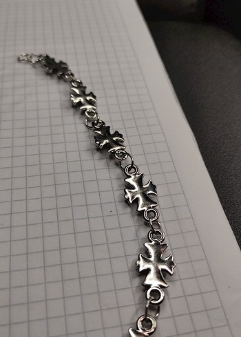 Chrome Hearts Kolye Gümüş Renk - Görsel 8