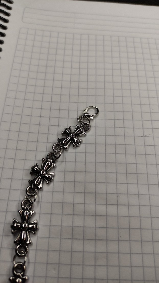 Chrome Hearts Kolye Gümüş Renk - Görsel 3