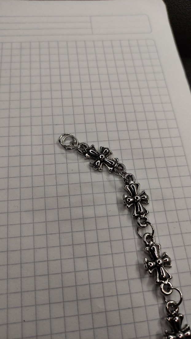 Chrome Hearts Kolye Gümüş Renk - Görsel 2