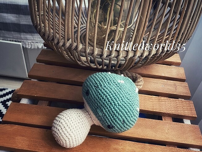Amigurumi mantar çıngırak
