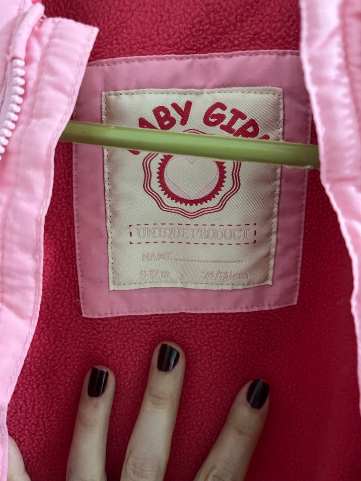 Kız Bebek Pembe Fermuarlı Tulumu - Görsel 3