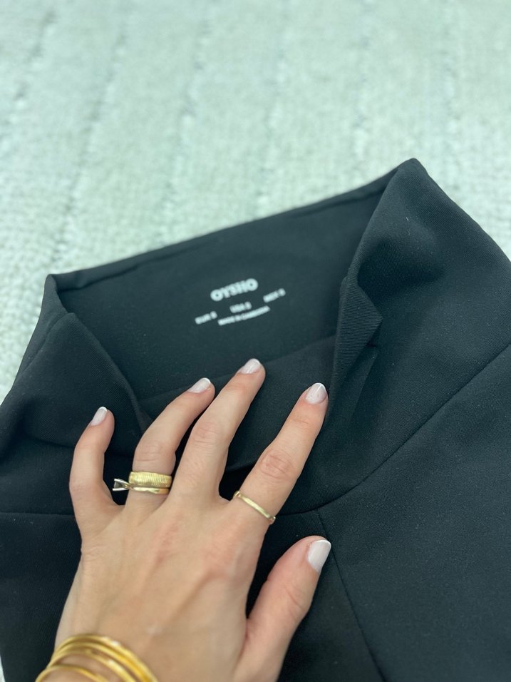 Siyah Kadın Bilek Boy Tayt - Görsel 2