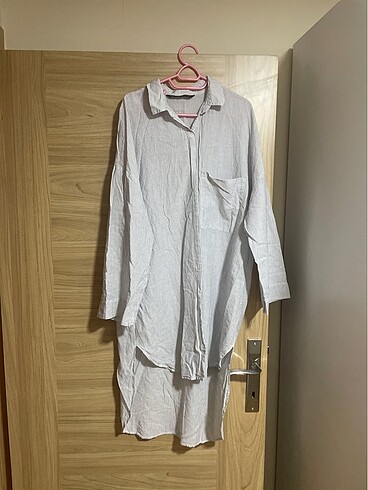 Zara Gömlek elbise çizgili