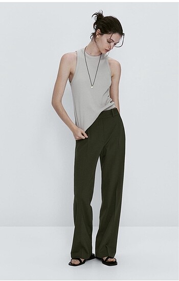 Massimo Dutti Yün karışımlı pantolon