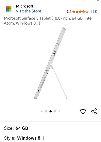 Microsoft surface 3 r31264 serisi - Görsel 11