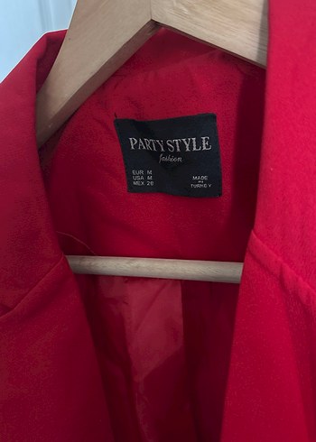 Kırmızı Kadın Blazer Ceket - Görsel 5