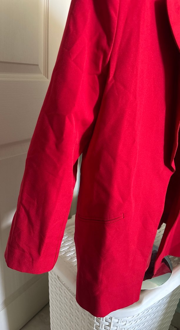 Kırmızı Kadın Blazer Ceket - Görsel 4