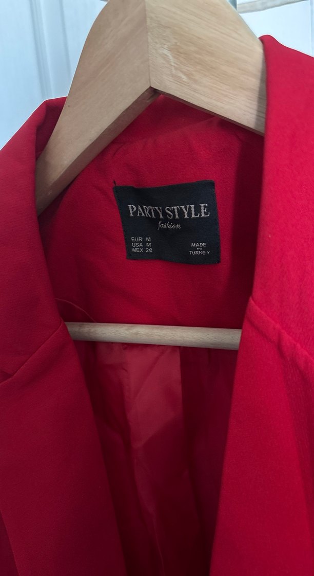 Kırmızı Kadın Blazer Ceket - Görsel 5