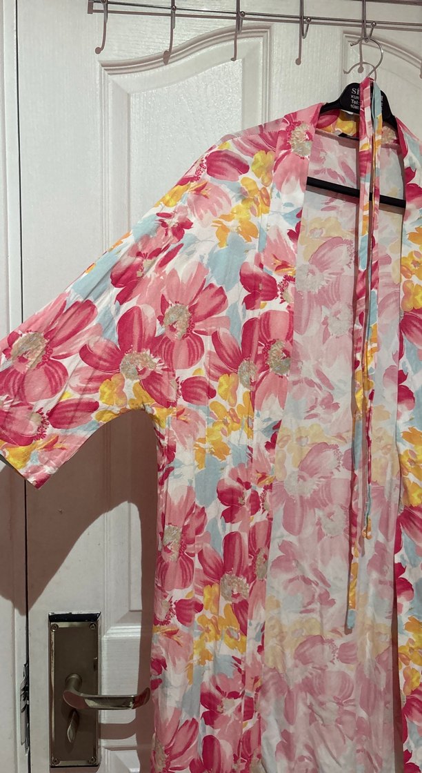 Pastel Renkli uzun Kimono - Görsel 2