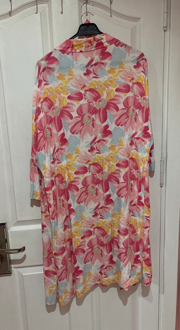 Pastel Renkli uzun Kimono - Görsel 5