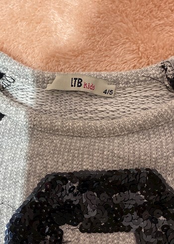 Kız Çocuk Gri Uzun Kollu Baskılı Sweatshirt - Görsel 2