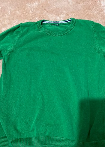 Erkek Çocuk Yeşil Triko Sweatshirt - Görsel 2