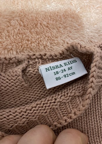 Gri Kız Çocuk Triko Kazak - Görsel 5