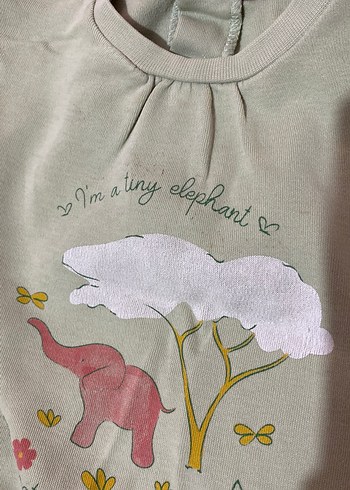 Kız Çocuk Gri Baskılı Sweatshirt - Görsel 4