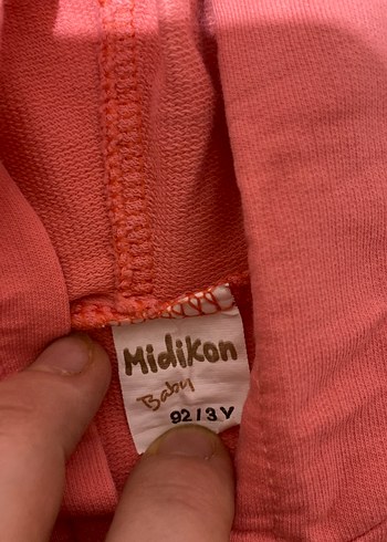 Kız Çocuk Pembe Kapüşonlu Fermuarlı Sweatshirt - Görsel 3