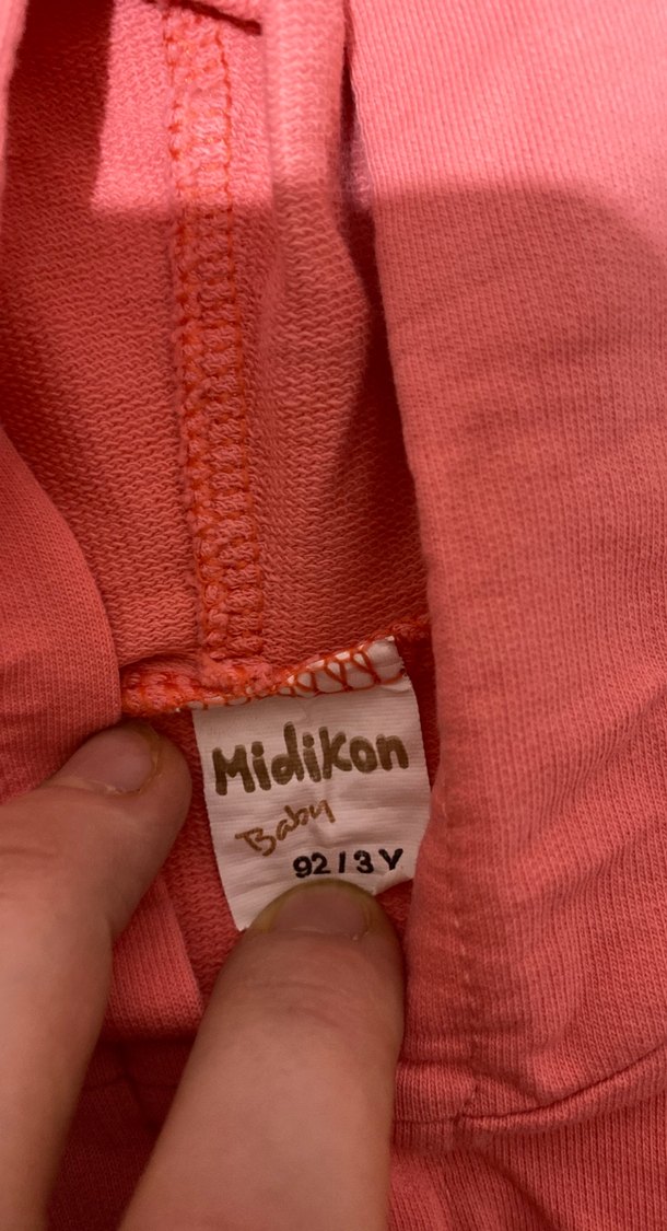Kız Çocuk Pembe Kapüşonlu Fermuarlı Sweatshirt - Görsel 3