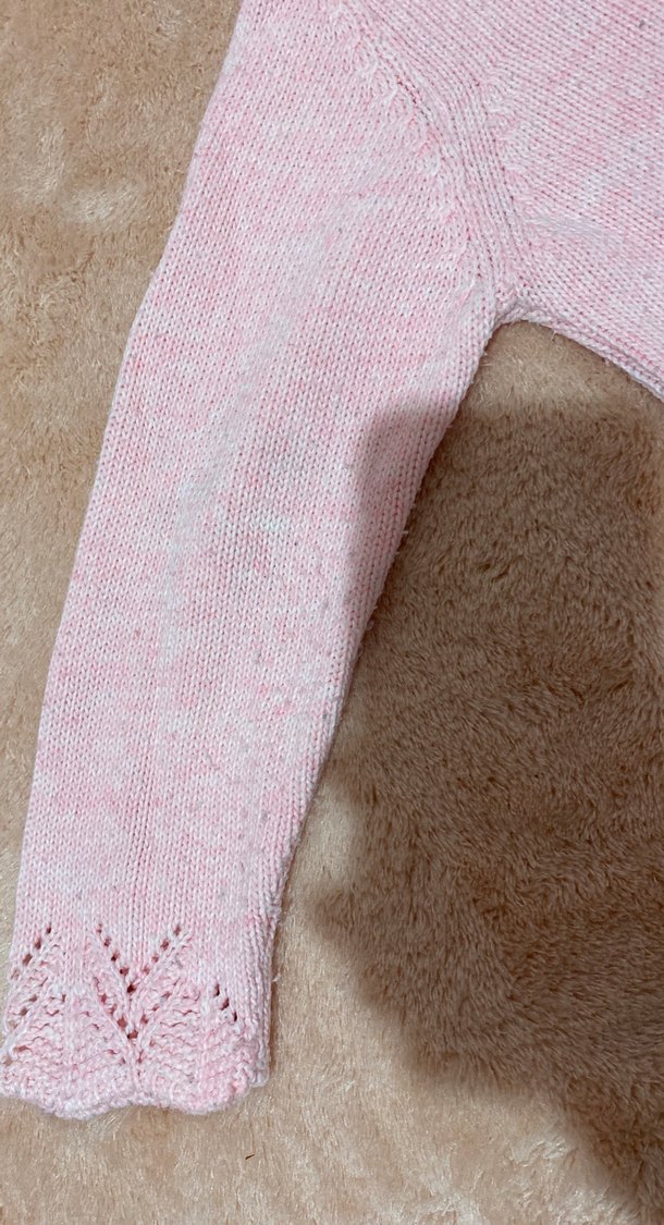 Kız Çocuk Nakışlı Örgü Sweatshirt - Görsel 3