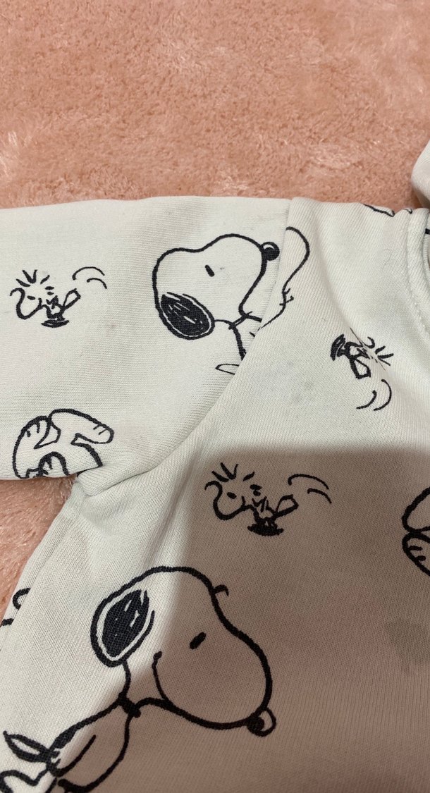 Beyaz Baskılı Bebek Sweatshirt - Görsel 4