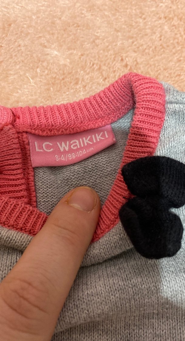 Kız Çocuk Uzun Kollu Triko Elbise - Görsel 4