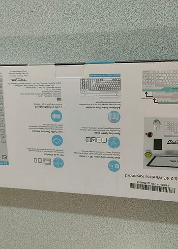 A4TECH FSTYLER FBK25 Kablosuz Beyaz Klavye - Görsel 4