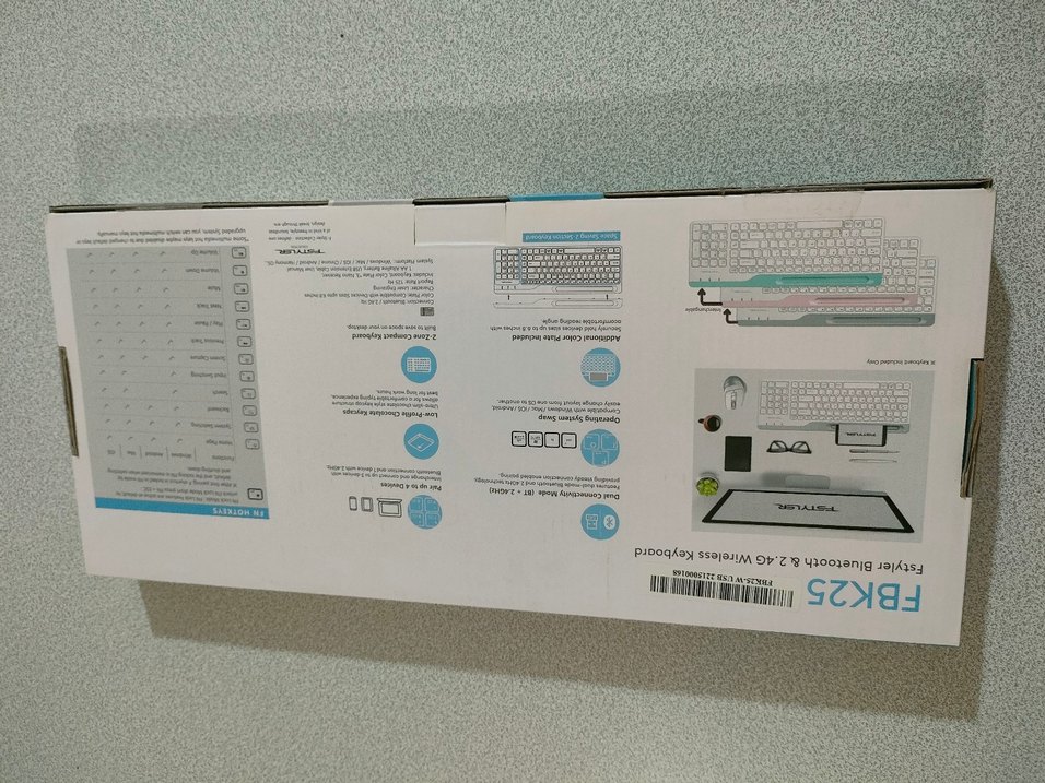 A4TECH FSTYLER FBK25 Kablosuz Beyaz Klavye - Görsel 4