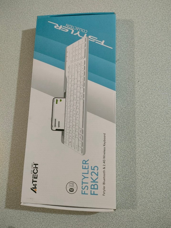 A4TECH FSTYLER FBK25 Kablosuz Beyaz Klavye - Görsel 5