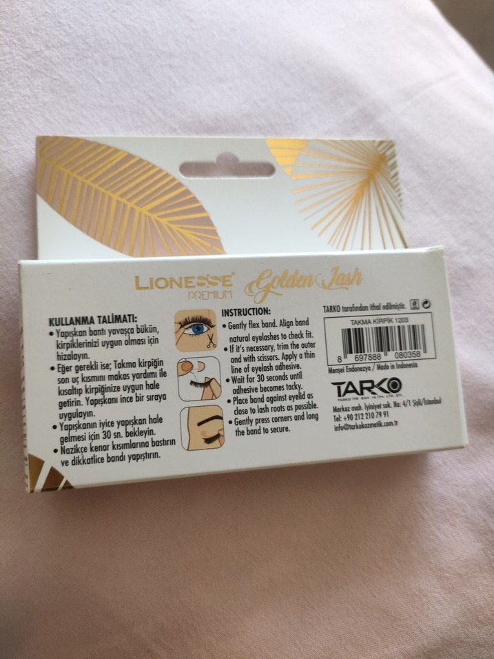 Lionesse Altın Takma Kirpik Seti - Görsel 2