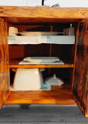 Masif ağaç Ceviz Salon konsol 180 cm - Görsel 5