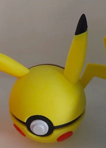 Sarı Pikachu Temalı Pokemon pokeballFigürü - Görsel 3