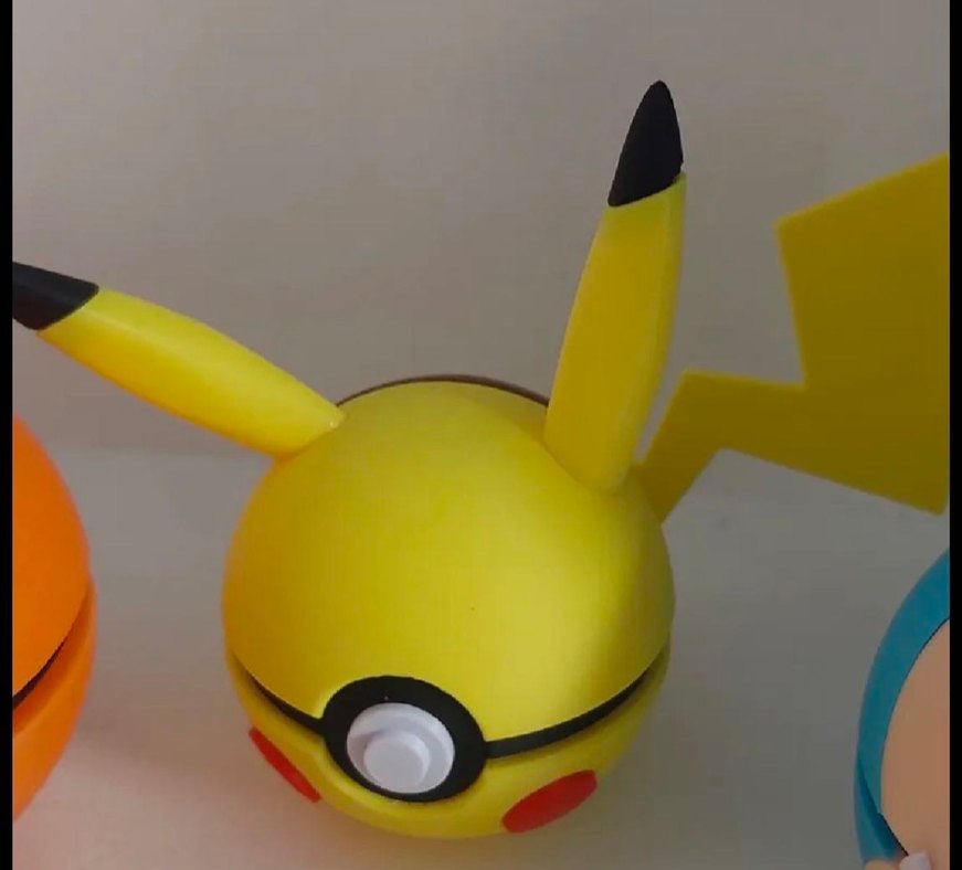Sarı Pikachu Temalı Pokemon pokeballFigürü - Görsel 3
