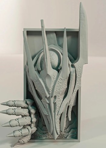 Sauron Temalı Korku Kitap Tutucu - Görsel 6