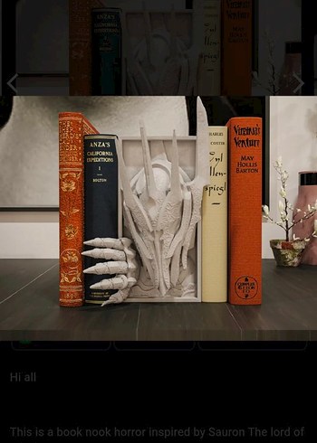 Sauron Temalı Korku Kitap Tutucu - Görsel 2