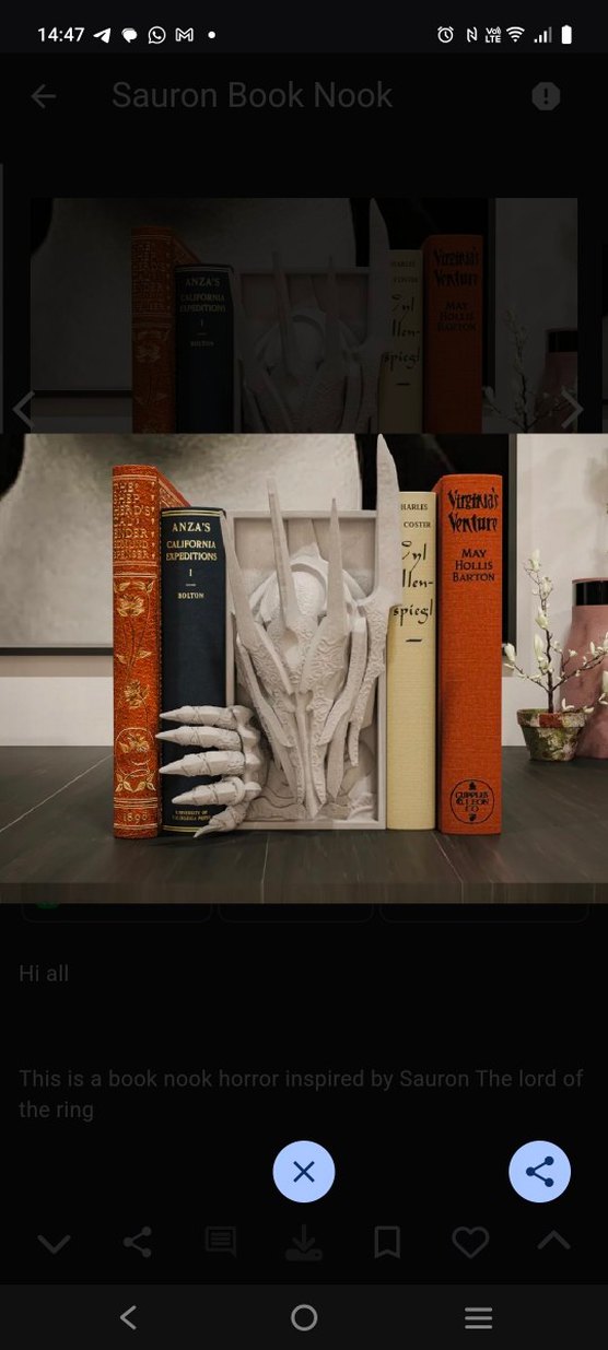 Sauron Temalı Korku Kitap Tutucu - Görsel 2