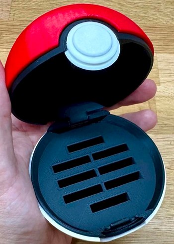 Pokemon pokeball şeklinde Nintendo switch Oyun Kartı Kutusu - Görsel 2