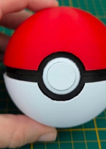 Pokemon pokeball şeklinde Nintendo switch Oyun Kartı Kutusu - Görsel 3