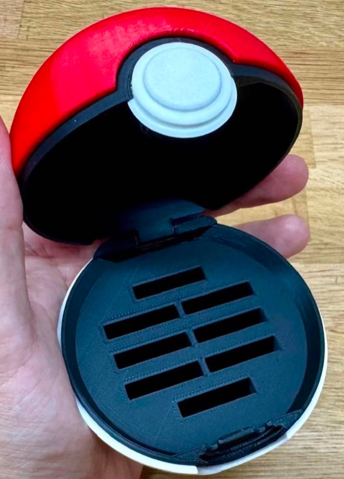 Pokemon pokeball şeklinde Nintendo switch Oyun Kartı Kutusu - Görsel 2