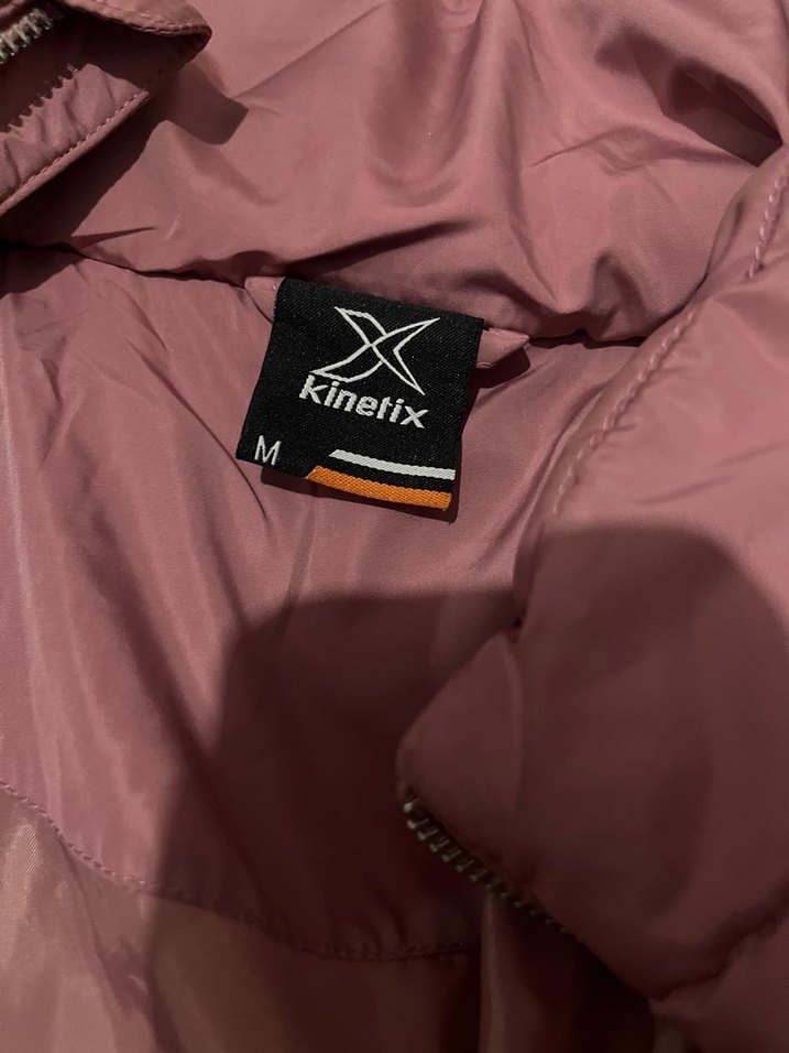 Pembe Fermuarlı Rahat Kadın Kışlık Mont - Görsel 3