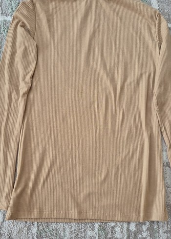 Bej Kadın Boğazlı Uzun Kollu Triko - Görsel 4