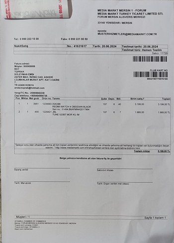 Beden Renk Redmi Watch 4 Siyah Akıllı Saat 470mAh