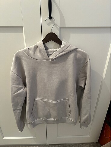 Mavi marka bej renk kapüşonlu sweatshirt