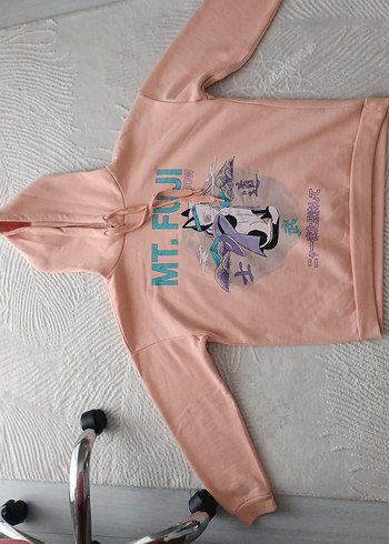 anime japon kedisi pembe sweatshirt