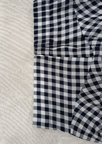 Ekose Desenli Pilili Midi Etek - Görsel 3