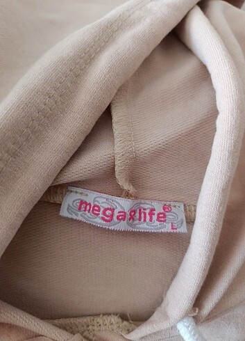 Açık Pudra Pembe Kapşonlu Sweatshirt - Görsel 2