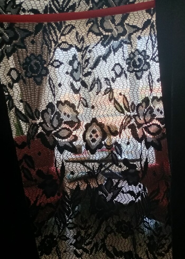 Önü Düz Arkası Dantelli Ceket - Görsel 5