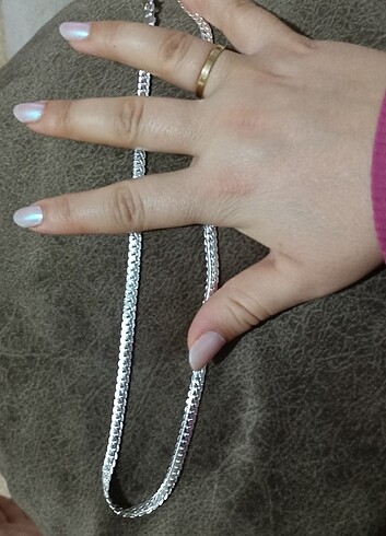925 Ayar Gümüş Unisex Zincir - Görsel 4